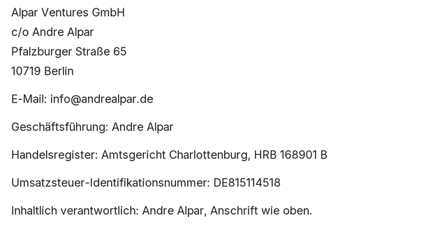 Impressum Daten